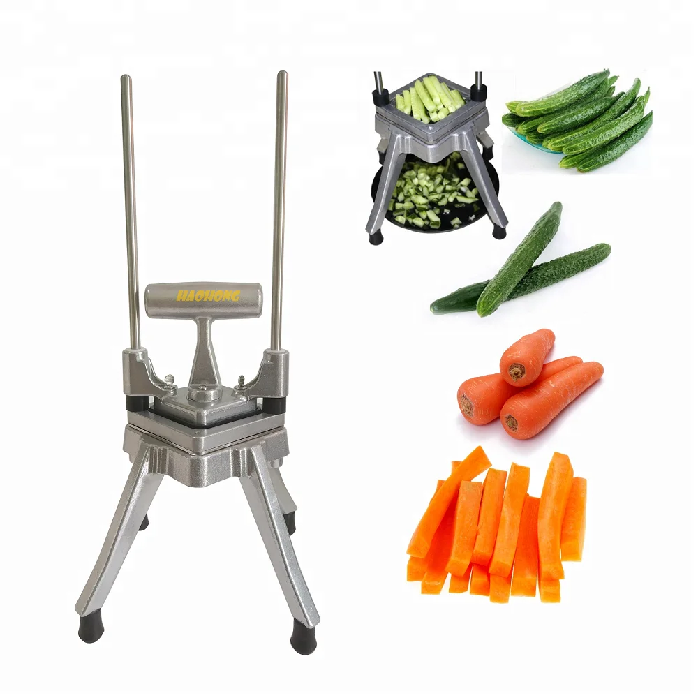 commercial Aluminum 1/2 inch manual vegetable fruit cutter /easy chopper