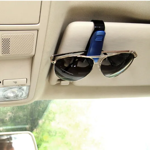 Прохладный очки держатель клип авто автомобиль солнцезащитный козырек солнцезащитные очки поддержка, универсальные очки клип держатель для бизнес банковская карта