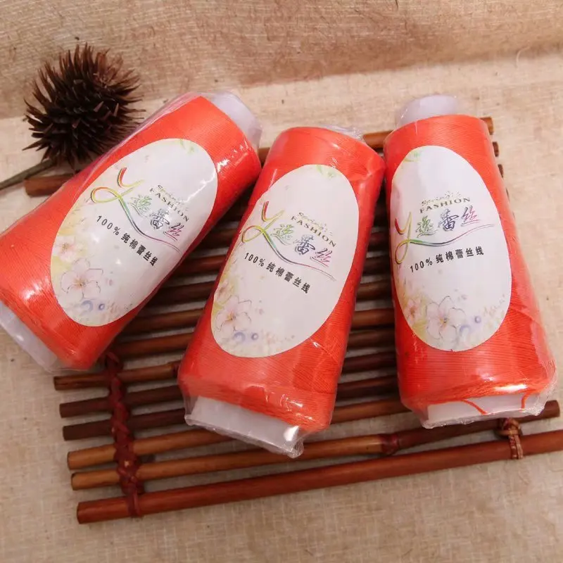 Free Sample Cheap Price Dyed Ring Spun Lace Cotton Yarn