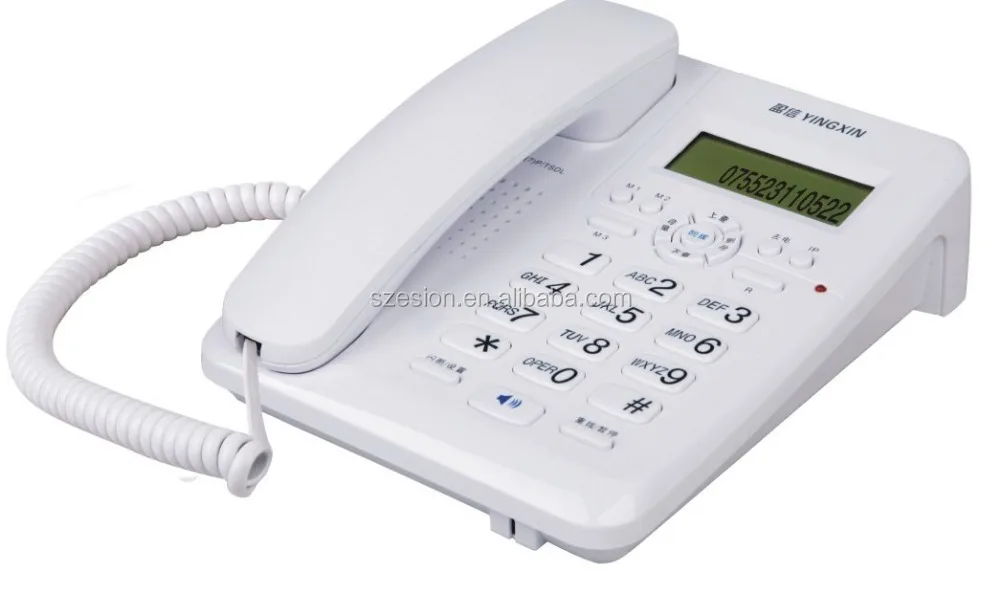 ESN-7 проводной телефон с идентификатором звонящего телефона, телефон для дома и офиса
