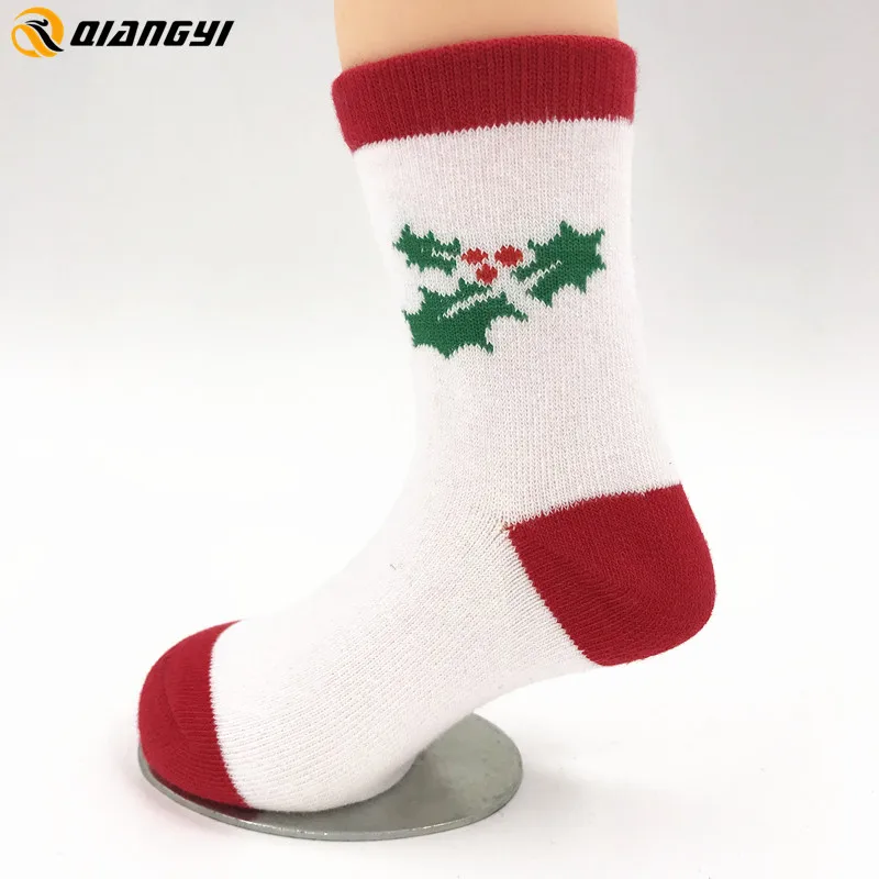 Wholesale Knitted 3D Cool Cotton Kids Christmas Stockings Socks