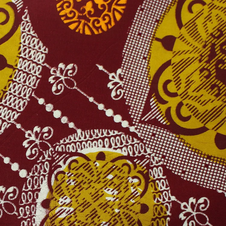 Veritable wax african fabric java wax print fabric