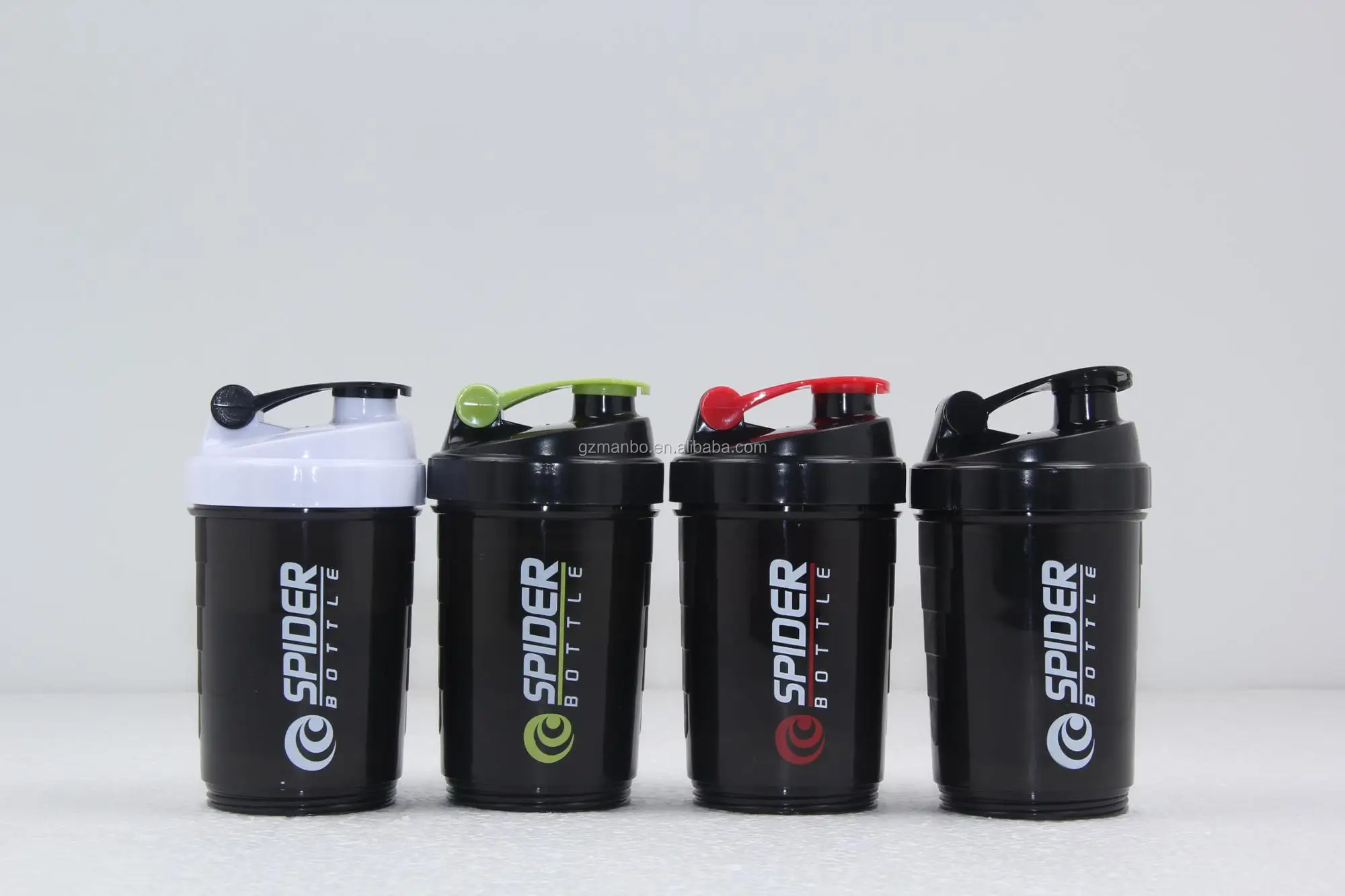 Latest Design BPA Free Plastic Three Layer 304 Steel Mixing Ball Smart Gym Powder Shaker Jar
