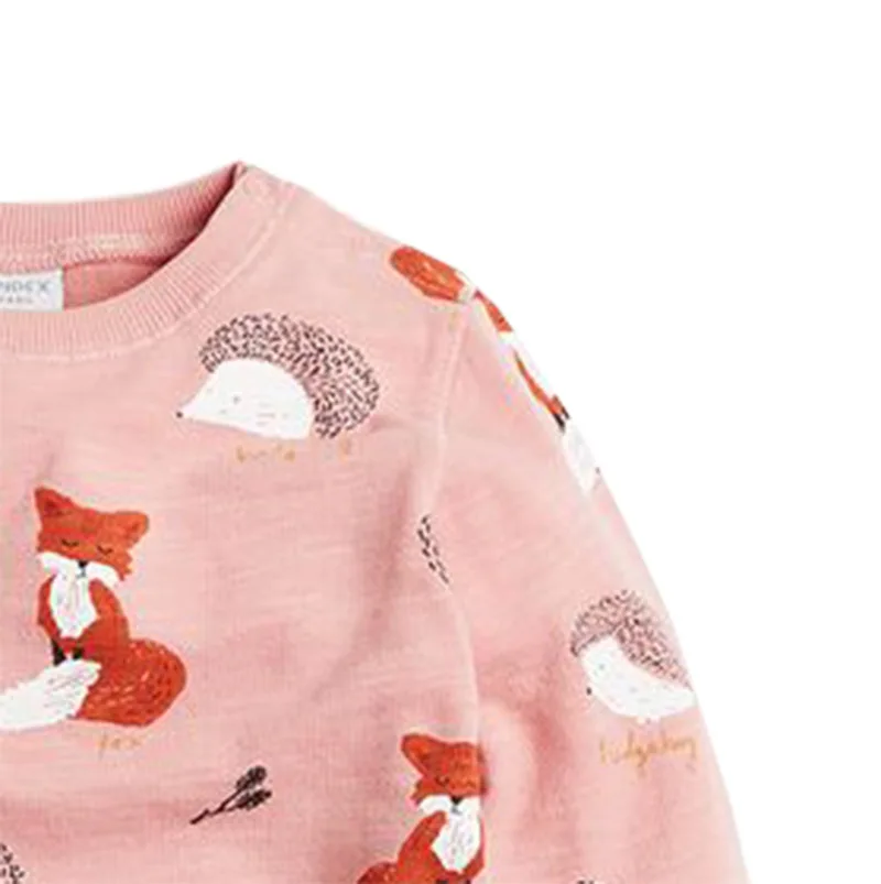 
Cartoon design pattern coton girls kids hoodies wholesale sweatshirt for children 
