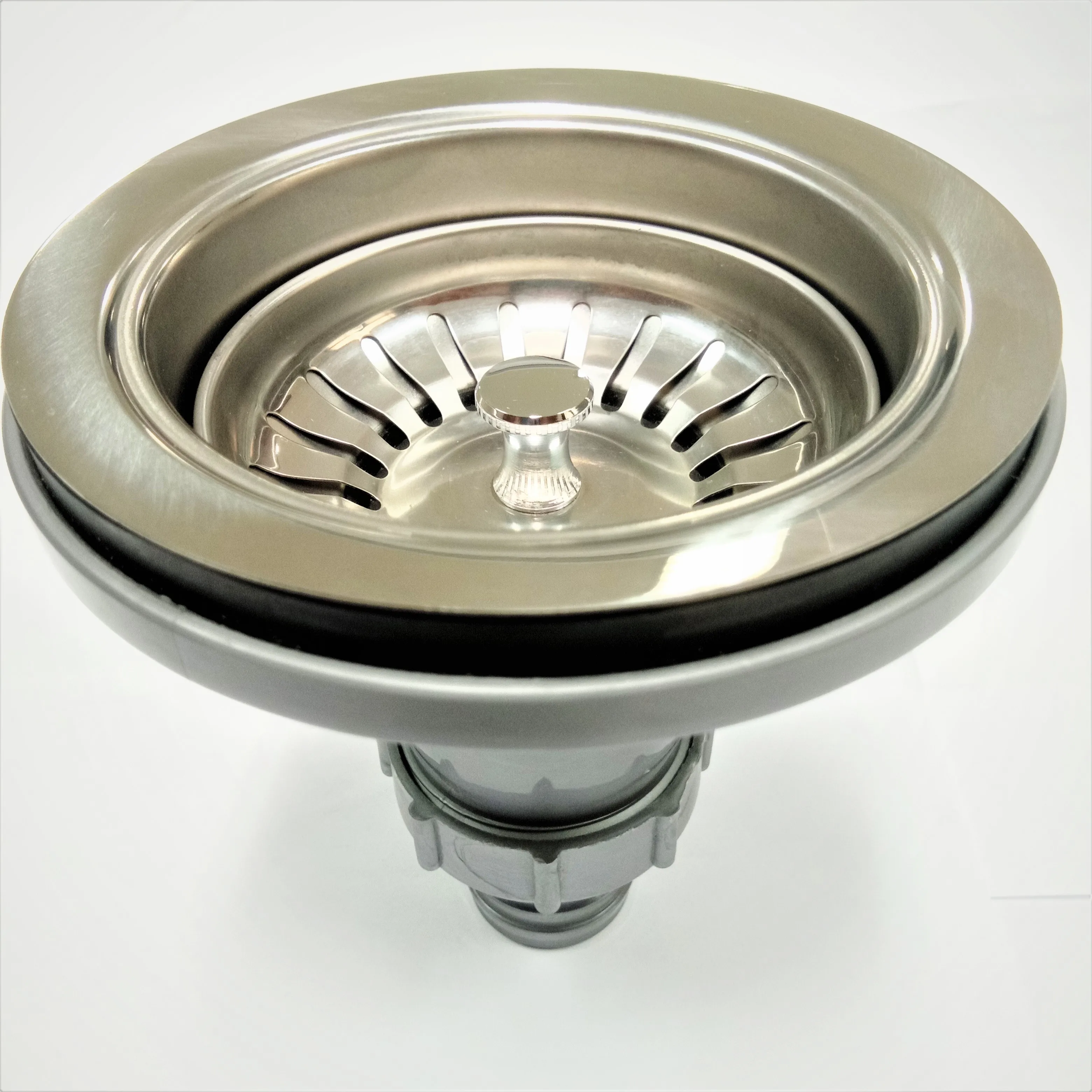 Plastic+stainless steel basket sink strainer ball lock for kitchen or bathroom or bar  LB-9127-A