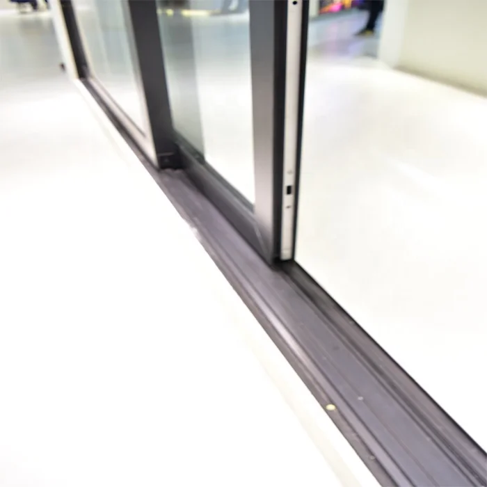 Plexiglass Sliding Doors Powder Coated Aluminum Horizontal Powder Coating Aluminum Alloy Fiberglass Glass Modern Customized