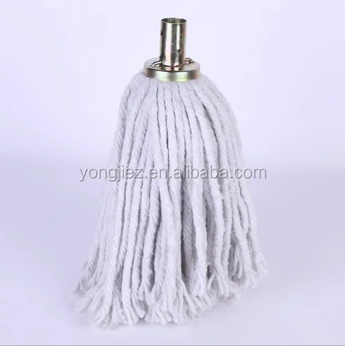 Cotton mop with metal socket
