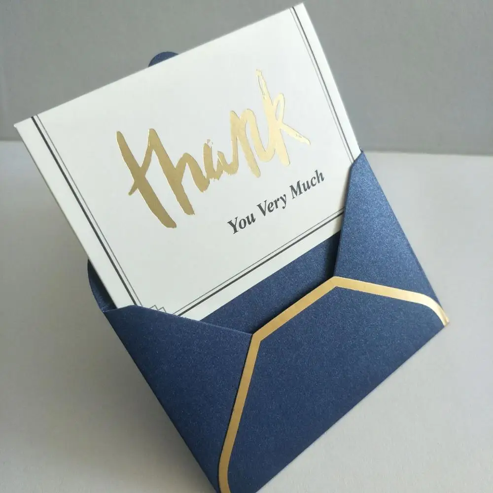 Custom design high end wedding envelopes for invitation envelopes greeting card