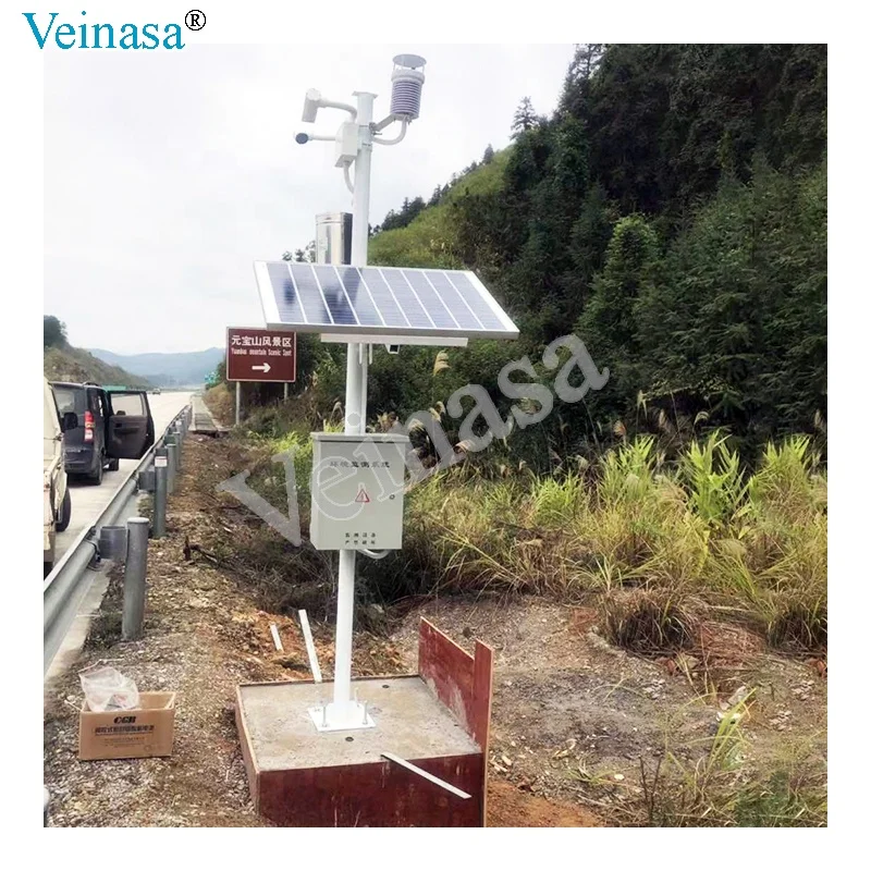 RAWS007 метеорологическая система персональная Метеостанция 10 ~ 1100hpa 0 4 мм/мин 100% RH 70 м/с Veinasa