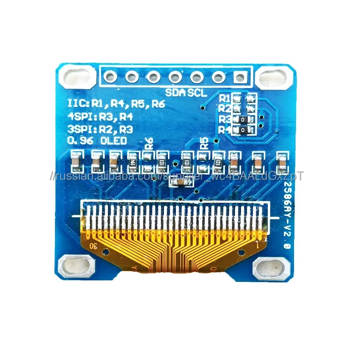 Дюймов 0,96 дюймов OLED дисплей 12864 ЖК-модуль В 3,3-5 в SPI/IIC белый цвет 128x64 oled дисплей