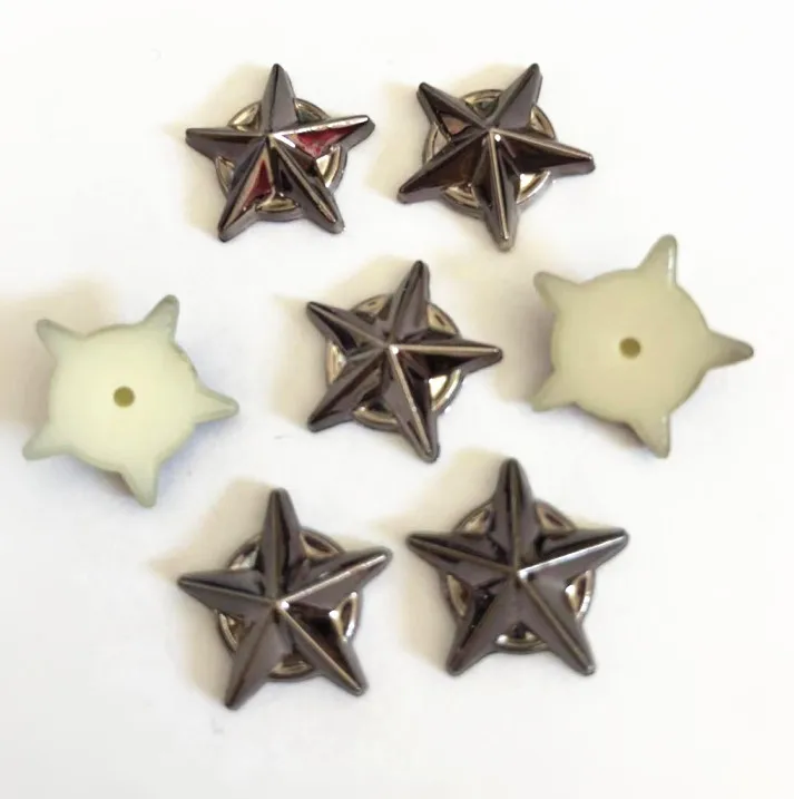 high quality star shape plastic rivets  for decoration
