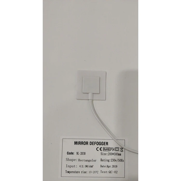 
Bathroom Electric LED Mirror Defroster Defogger Film Bath Mirror Hotel Home Bathroom Rectangle IP54/IP44 CE/IP54/ROHS 2 Years 
