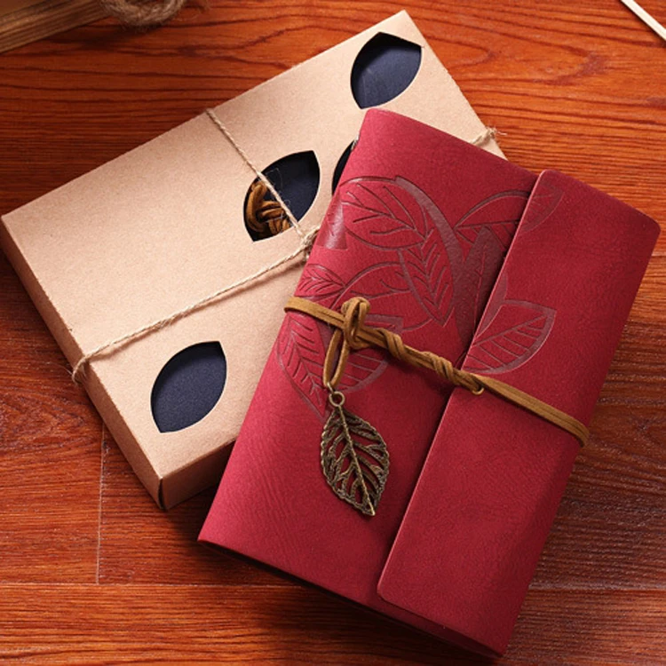 New Sketchbook Stationery Agenda Vintage Diary Notebook Writing Pockets Book Leaf Blank Travel Journal Gift