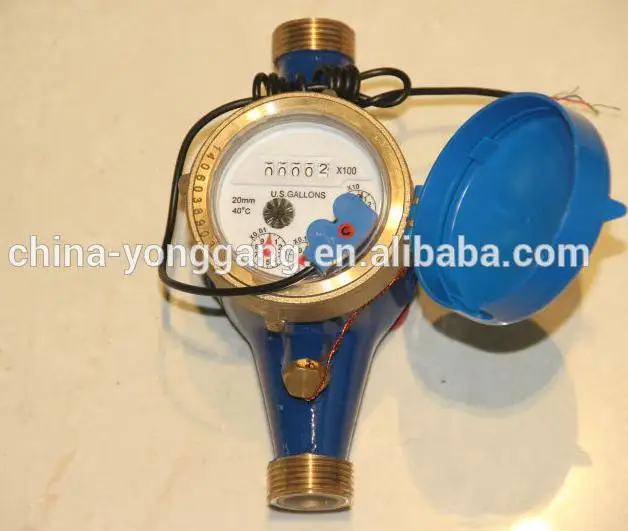 
Gallon water meter with pulse output 3/4