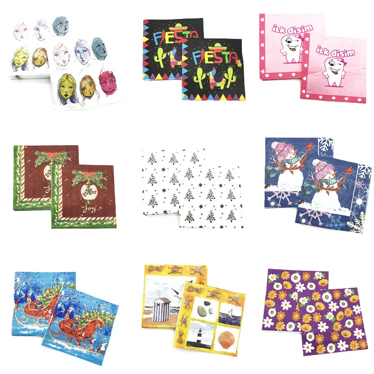 OEM Red Sanitary Napkin Paper Printed tissue