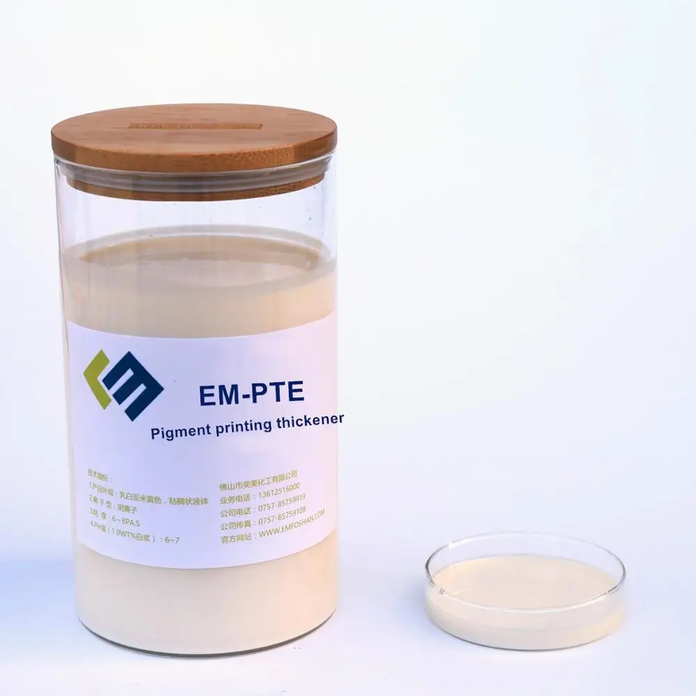 water based acrylic synthetic thickener PTF  for textile printing