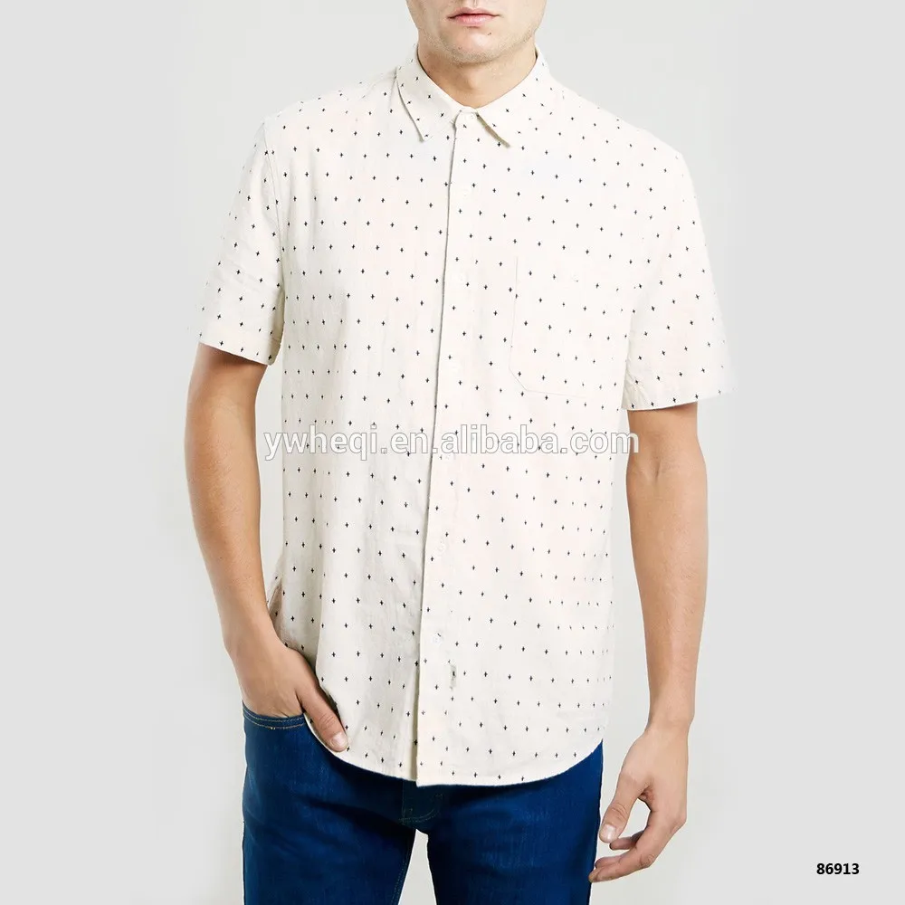 2015 причудливая конструкция тонкий соответствуют высоким качеством 100% хлопка мужская с коротким рукавом рубашки