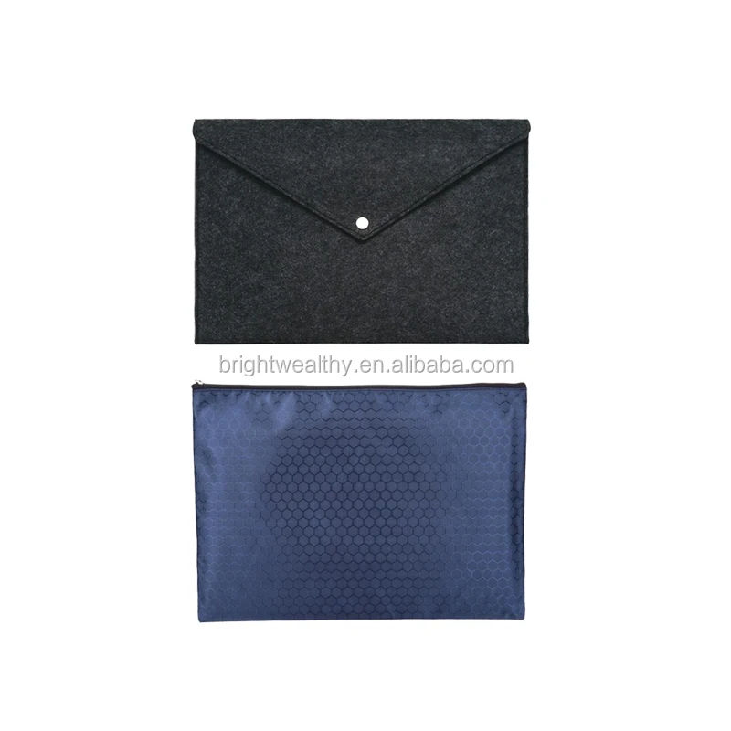 Original factory A4 felt document bag business a3 file folder for promotion