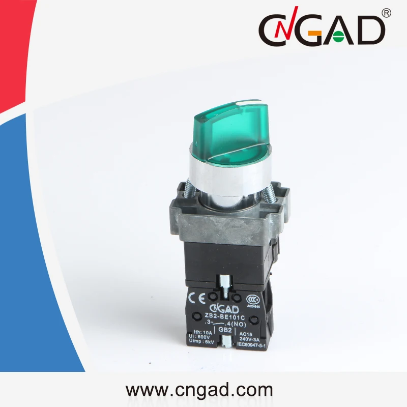 
 XB2-BK2361 cngad 22 мм с подсветкой селектор 2-х Позиционный выключатель блокировки кнопочный переключатель  
