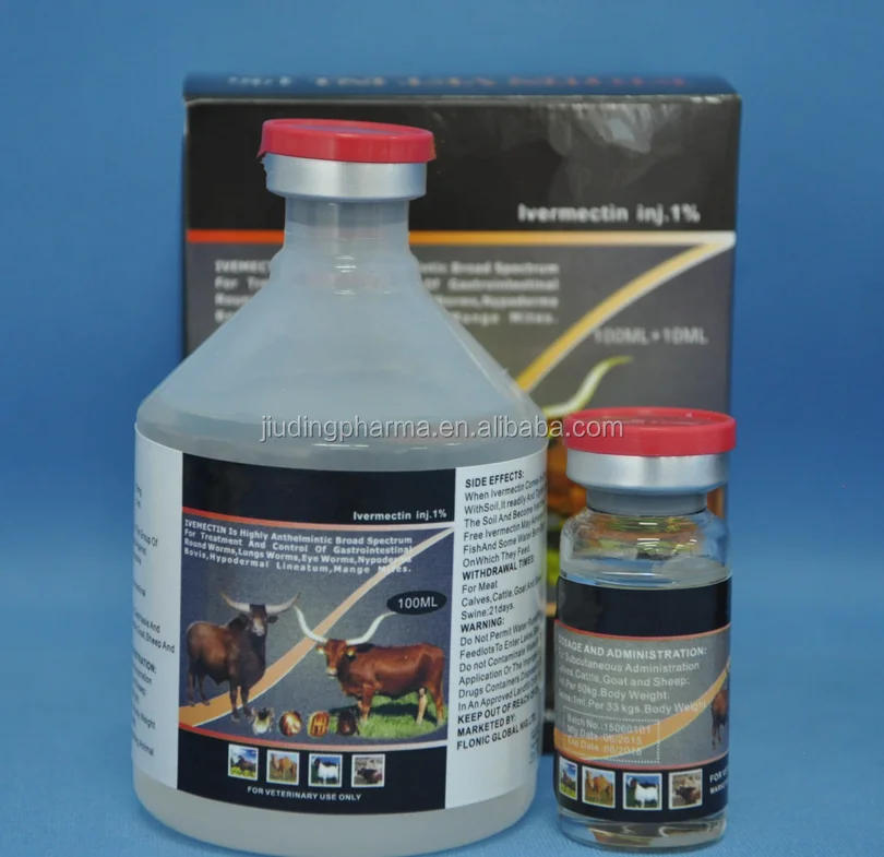 
1% 2% ivermectin injection 100 ml+ 10ml for Veterinary medicine exporter 