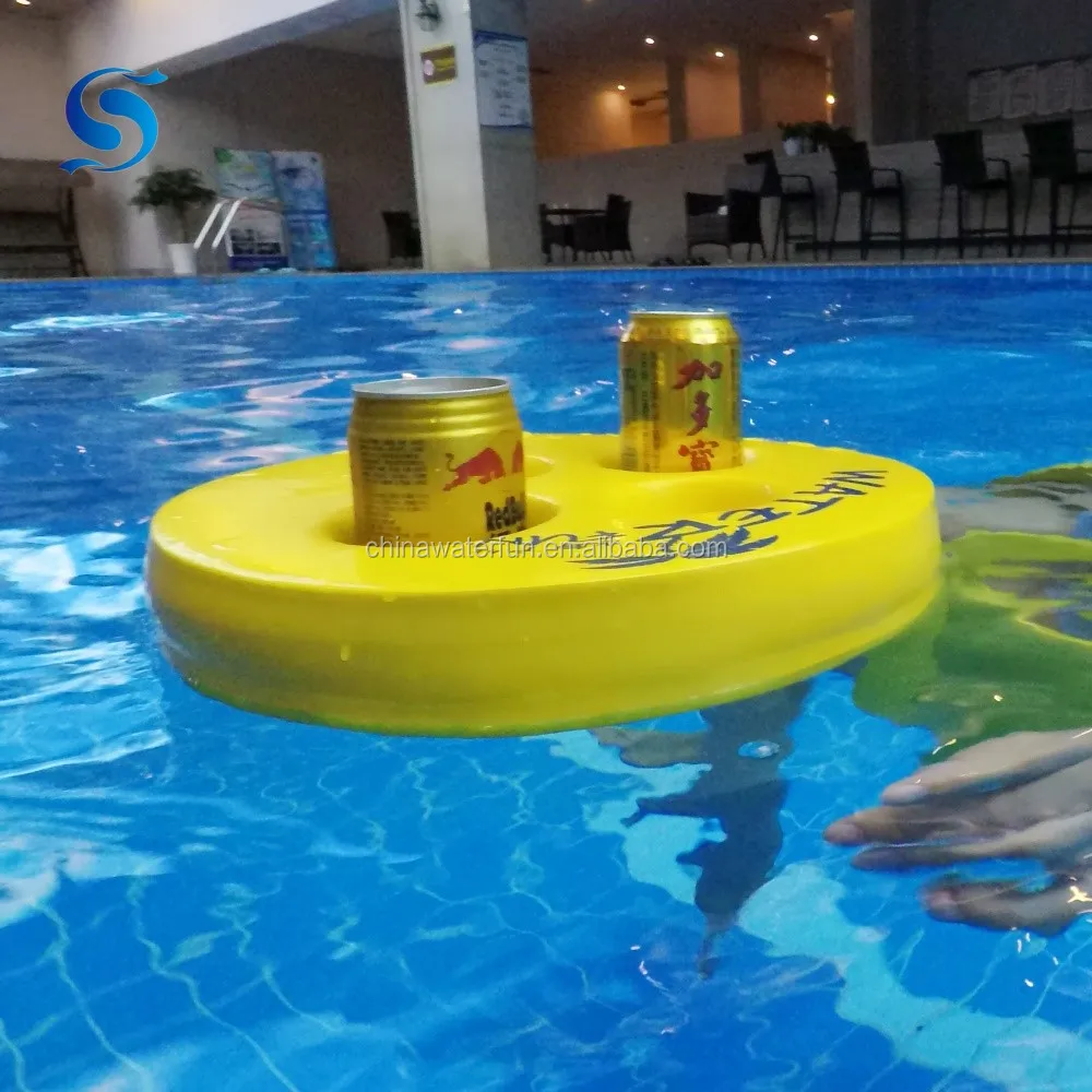 SH Waterfun Circle Soft Vinyl Coated Foam Cool Drinks Floating Pool Tray for All-ages Family Fun!