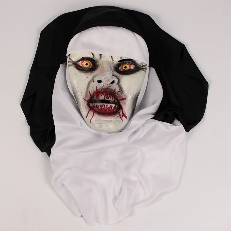 Wholesale Halloween Cosplay Props New Bloody Scary Zombie Ghost Mask Design Latex Mask For Party
