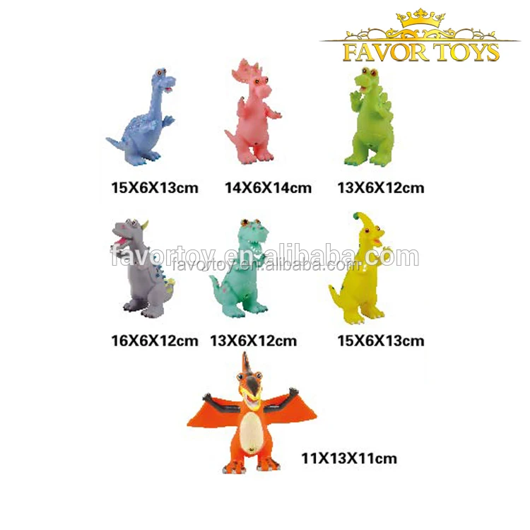 Wholesale eco friendly dinosaur 5 inch soft kids small rubber animal toys