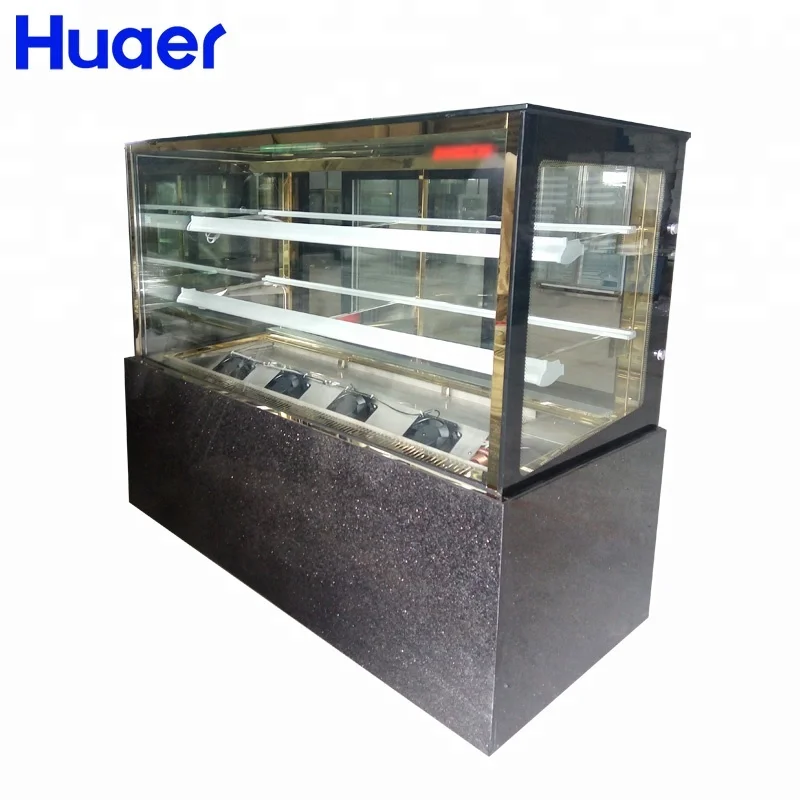 japanese case refrigerated counter top small cake display fridge