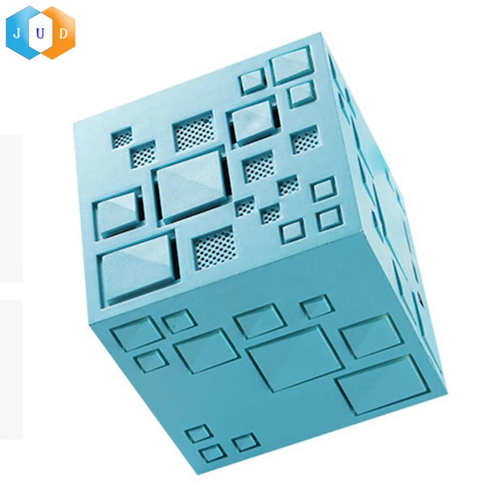
JD 2019 Hot LED Flashing Wireless BT Cube Speaker Rechargeable Bass Square Cubic Wireless Speaker Christmas Portable BT Speaker 