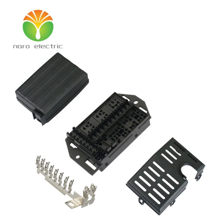 21 Position Modular Hard Wired Fuse and Relay Box  BX2211-L with 3 Relay Sockets