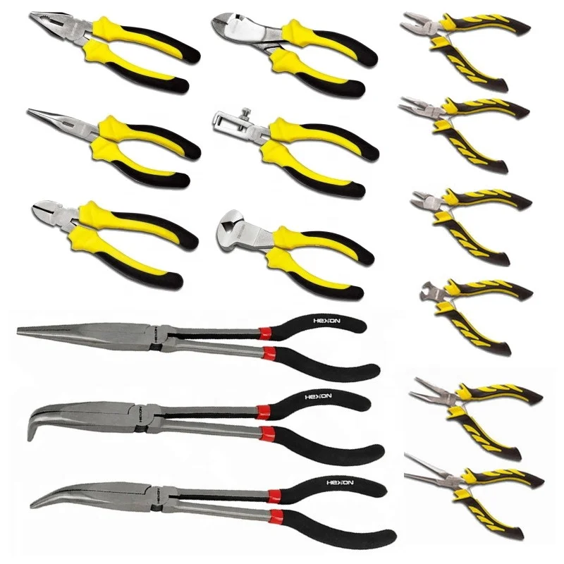 
50,0000 pcs sold Pliers cutting Pliers drop forged tpr handle Combination Diagonal long nose side cutter slip joint Mini Pliers 
