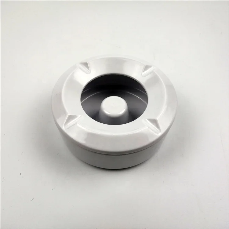 Top Grade Round White and Black Melamine Ash Tray