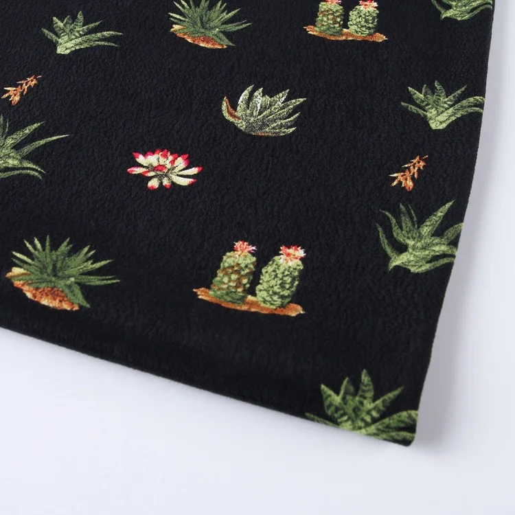 Новейший дизайн, вискоза, искусственный шелк, черная итальянская креп-ткань, печать на заказ для брюк