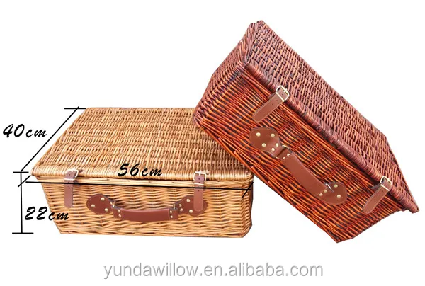 Insulated Picnic Basket Wicker Hamper