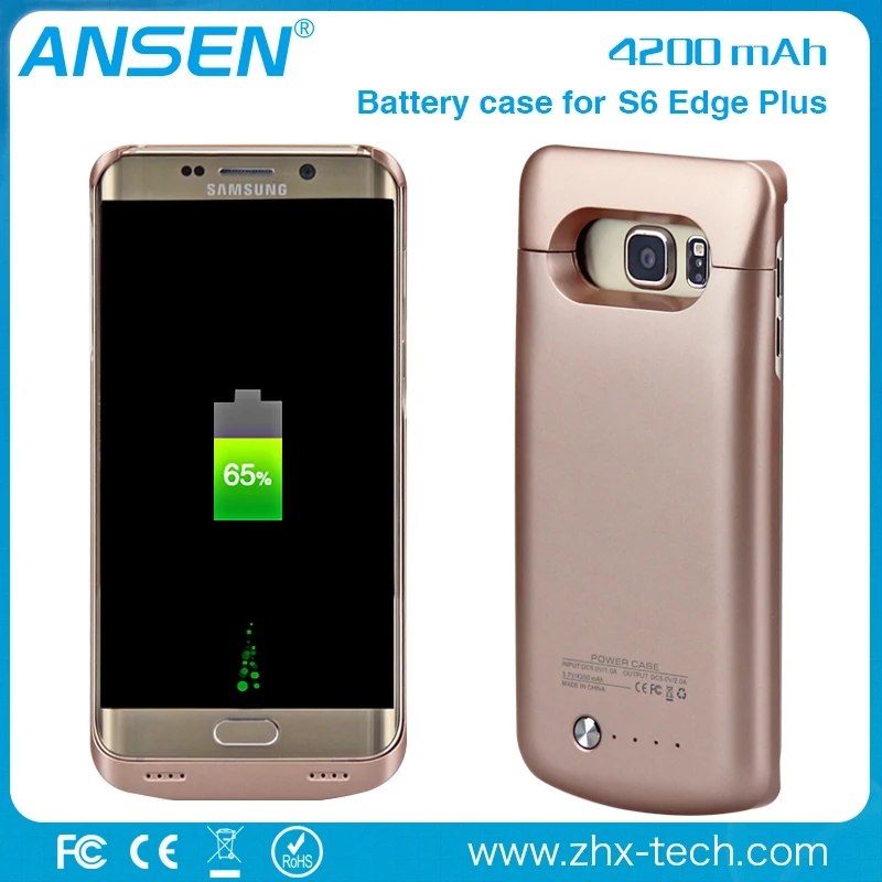 New Replacement powerbank portable phone case for s6 edge plus Back Battery Cover