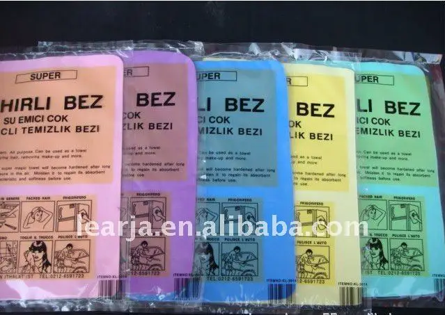 3D PVA chamois  towel car cleaning cloth  PVA super absorbent cloth