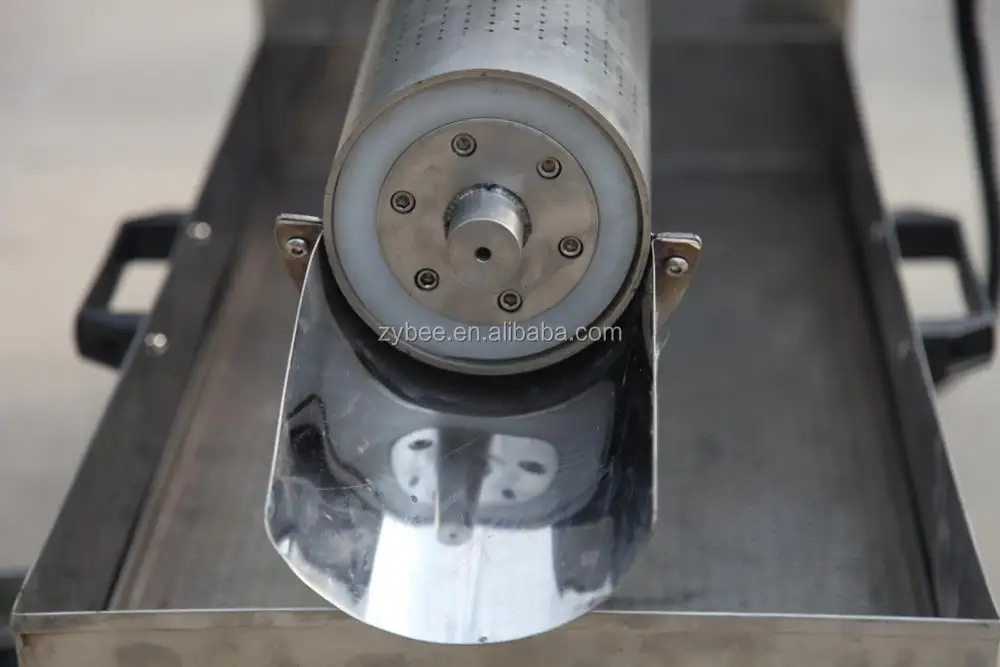 Automatic Stainless Steel Cappings Screw Press Honey/Beeswax Separator