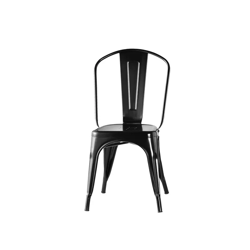 industrial vintage cheap full metal dining chair