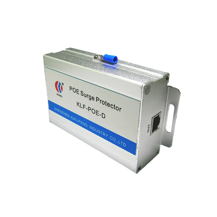 48V 1GB Cat 5 Cat 6 Ethernet POE Surge Protector with RJ45 port