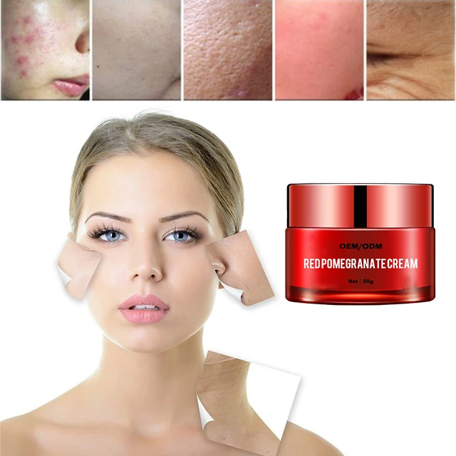 Wholesale Privce Restoring Facial Elasticity Nature Red Pomegranate Whitening Face Cream