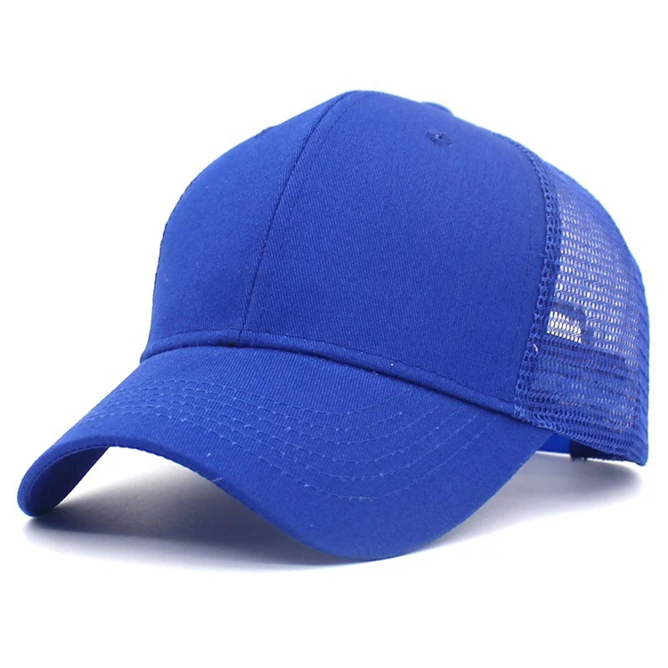 Multi color summer blank base ball cap hats golf women mesh back running baseball caps