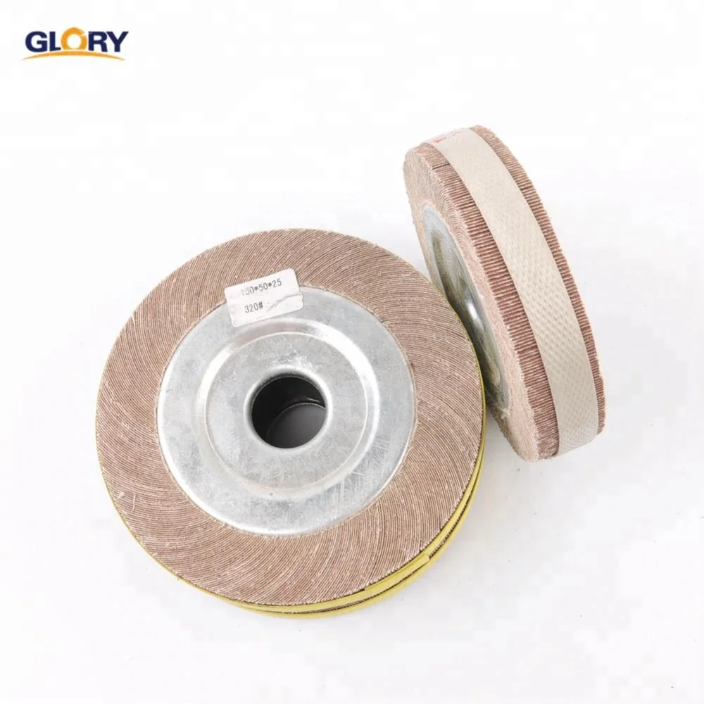 GLORY auminum oxide abrasive unmounted chucking polishing flap wheel