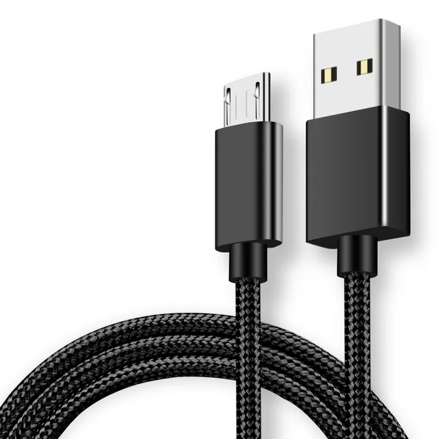 3m 10ft Nylon Braided Data 5pin Cord USB Micro USB Android Cable