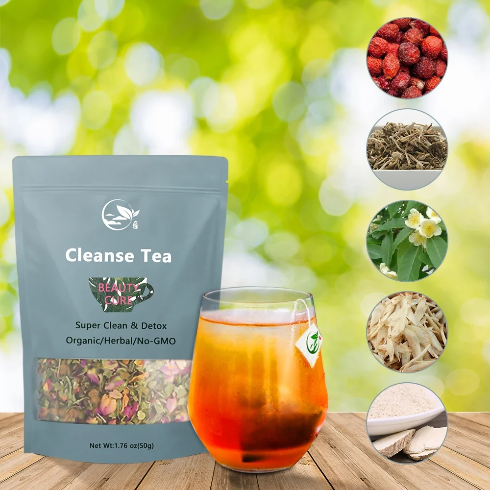 Super Nature Body Herbal Liver Colon Detox Tea Green Cleanse Herbs Tea Products Private Label / Cleanse Detox Tea