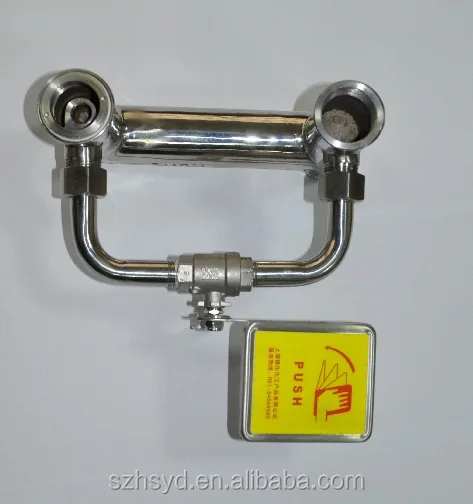 Economical Stainless Steel Emergency Shower Combination with eyewash