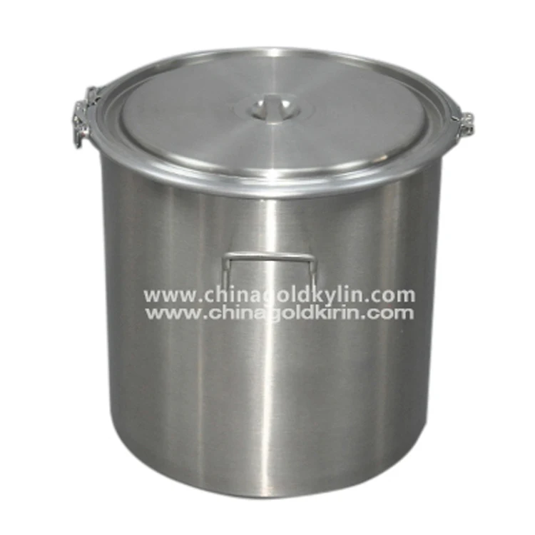 20 liters Professional Stainless Steel Pail with Lid for Milk and Food Storage