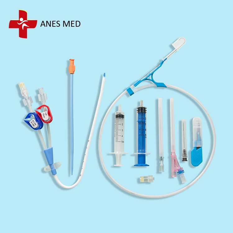
Disposable Dialysis Catheter Double Lumen Hemodialysis Catheter Kits 