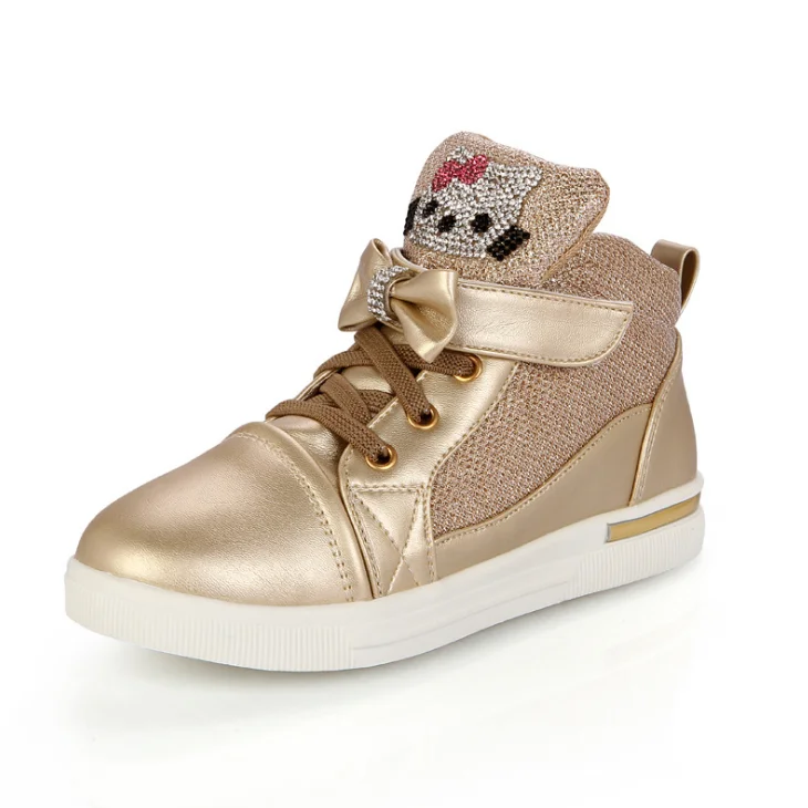 
YY10195S Spring and autumn children sneakers girl shoes chaussure enfant hello kitty kids girls shoes 