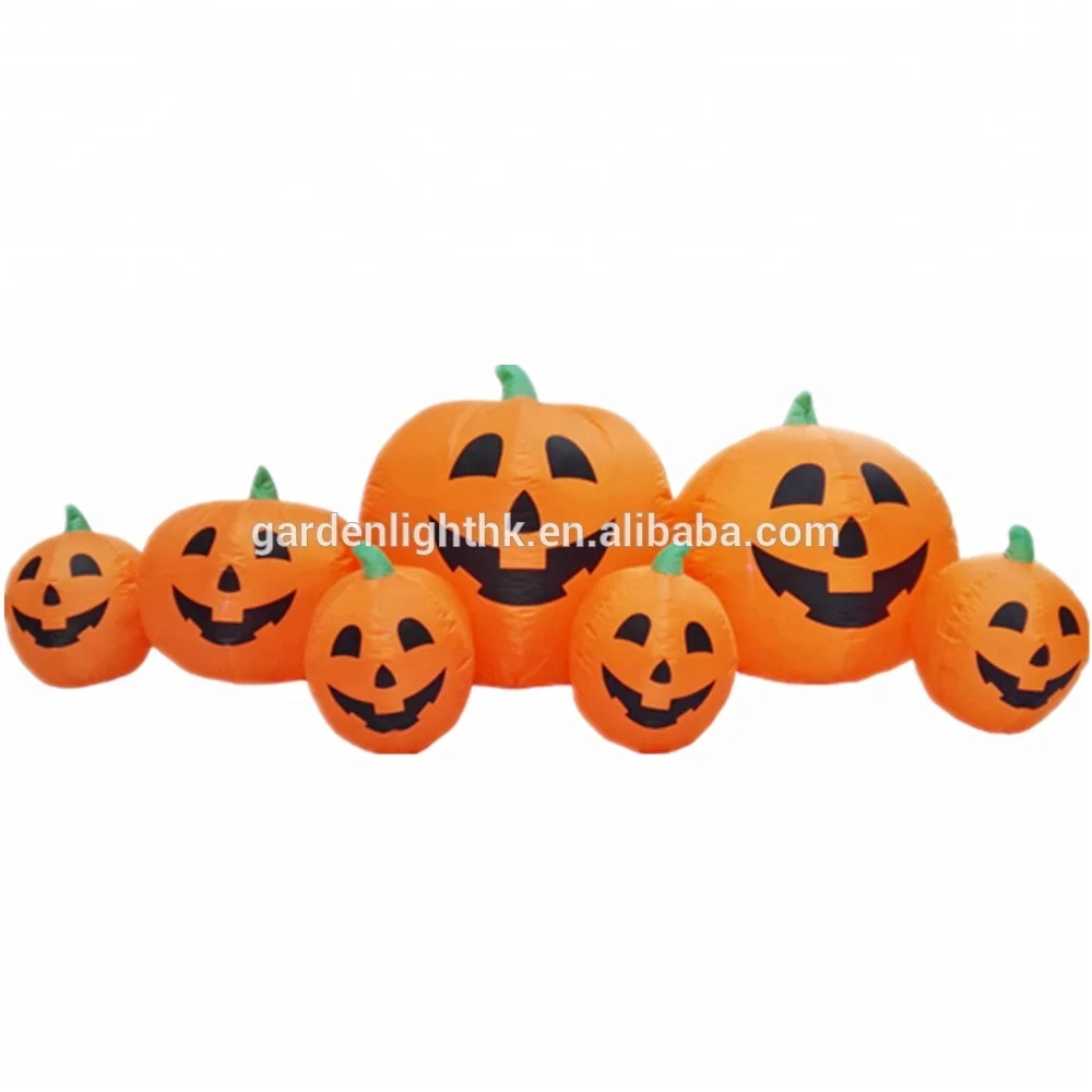 Customised High Power Motion LED Lighted halloween airblown inflatable Pumpkin Patch for party decoration