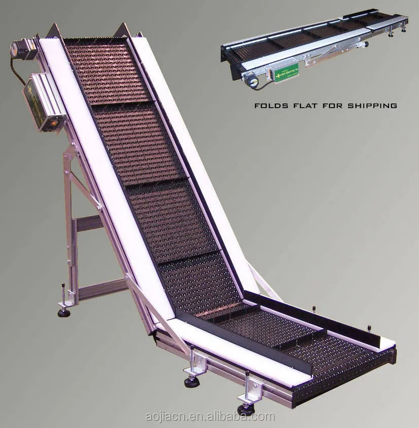Plastic Flexible Mobile Belt Conveyor with Wheels